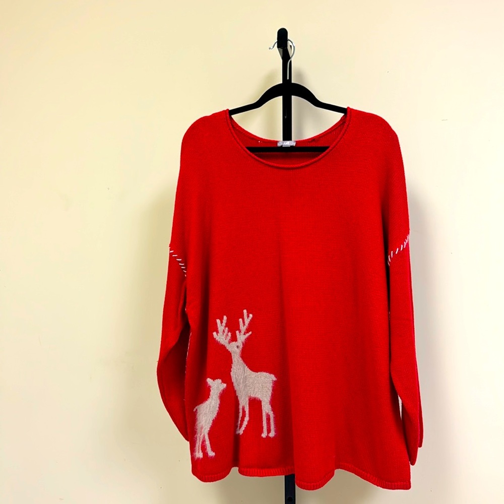 Plus Size J.Jill Red Sweater